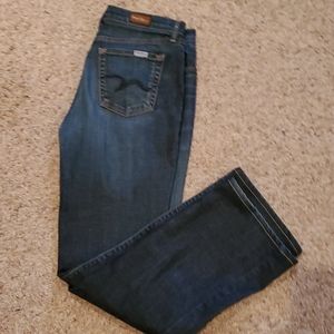 David Kahn Women's Straight Leg Jeans - Dark Blue